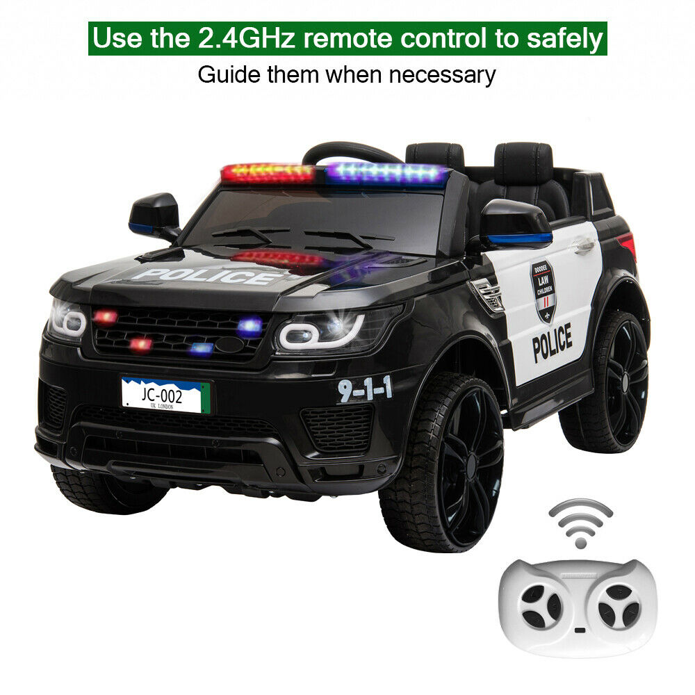 12V Kids Police Ride On SUV Car Toys 3 Speed , Light , Music , Remote Control