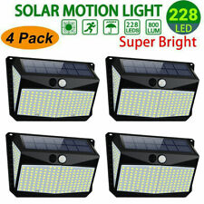 208 LED Waterproof Solar Power PIR Motion Sensor Wall Lights Outdoor Garden Lamp