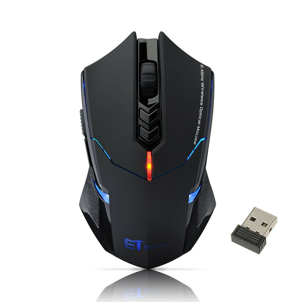 2400 DPI Computer 7 Button Wireless Gaming Mouse USB Optical Game Mice Pro Gamer