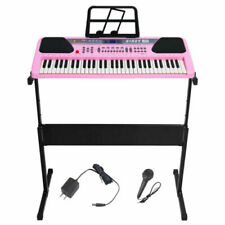61 Key Music Electronic Keyboard Electric Digital Piano Organ w/ Stand Optional