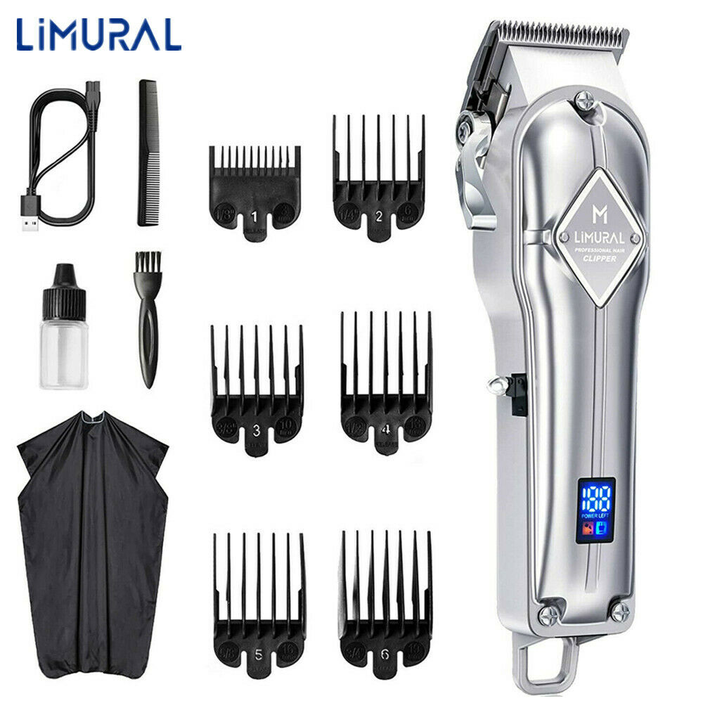 Limural Professional Mens Hair Clippers Grooming Kit Beard Trimmer Barber Set