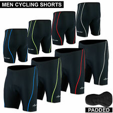 Men's Cycling Cool Max Padded Compression Shorts Nylon Lycra