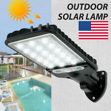 USA 600W LED Solar Wall Light Motion Sensor Outdoor Garden Security Street Lamp