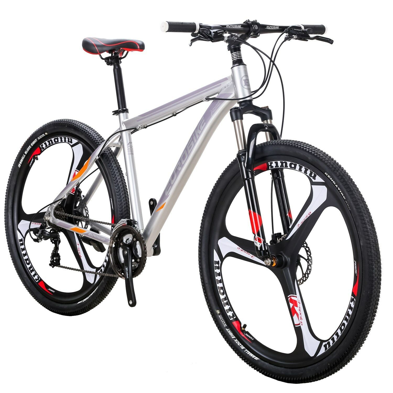 29" Aluminium Mountain Bike Disc Brakes Mens Bikes 21 Speed Bicycle MTB 29er XL