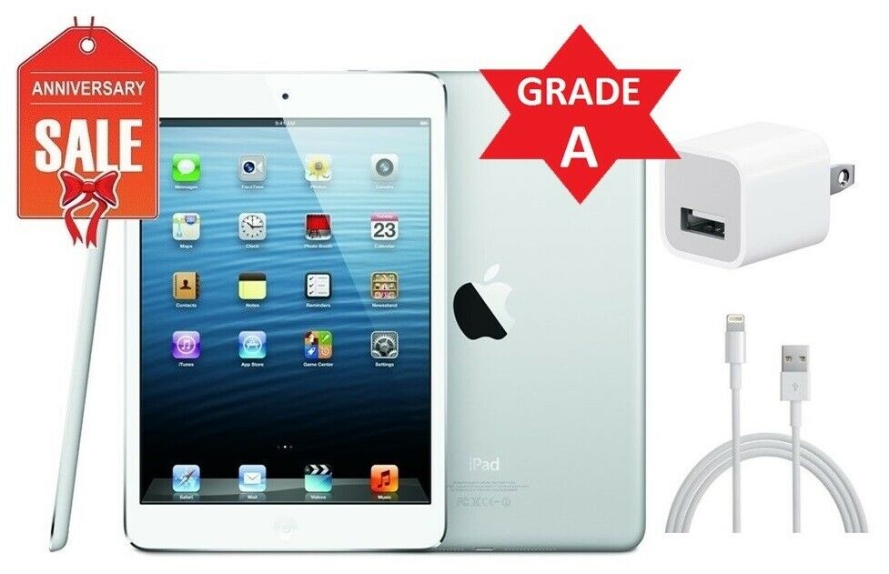 Apple iPad mini 1st Gen 16GB, Wi-Fi, 7.9in - White - GRADE A (R)
