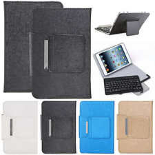 Wireless Keyboard + 10" Leather Fold Stand Case Cover For Apple iPad 5th 2017