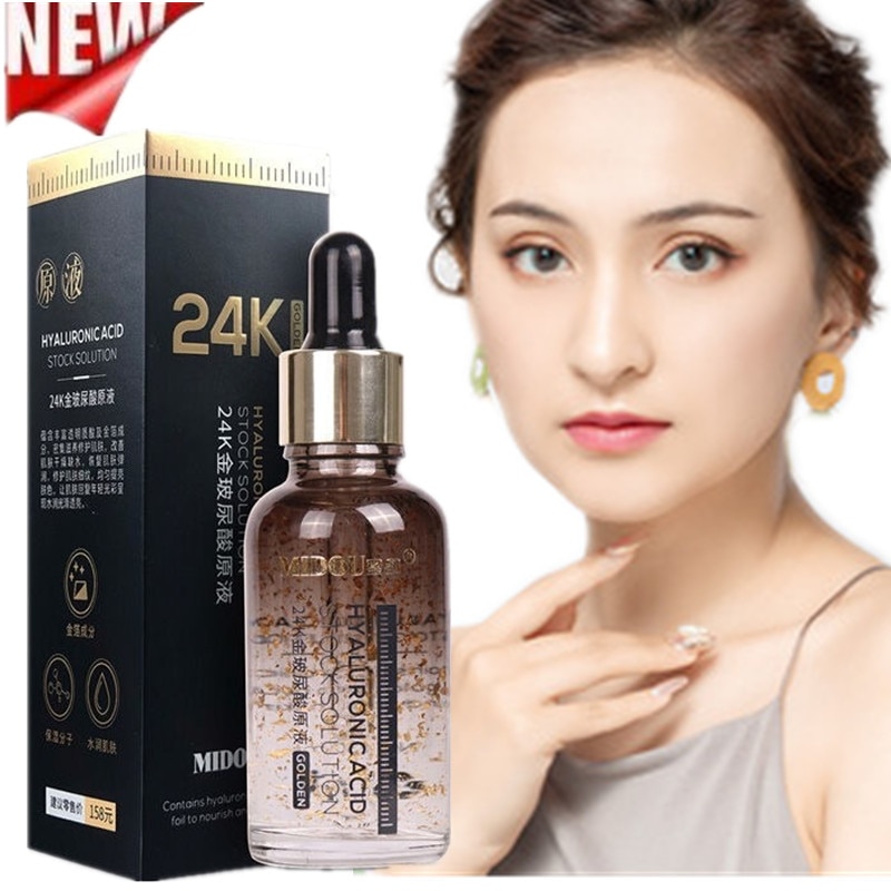 24k Serum Hyaluronic Acid Serum Gold Nicotinamide Liquid Skin Care Products Facial Essence Beauty Products Face Care Facial