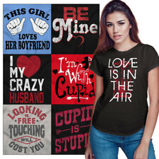 Cute Valentines Day Womens Gift Idea T shirts | Love Girlfriend Heart Wife Tees