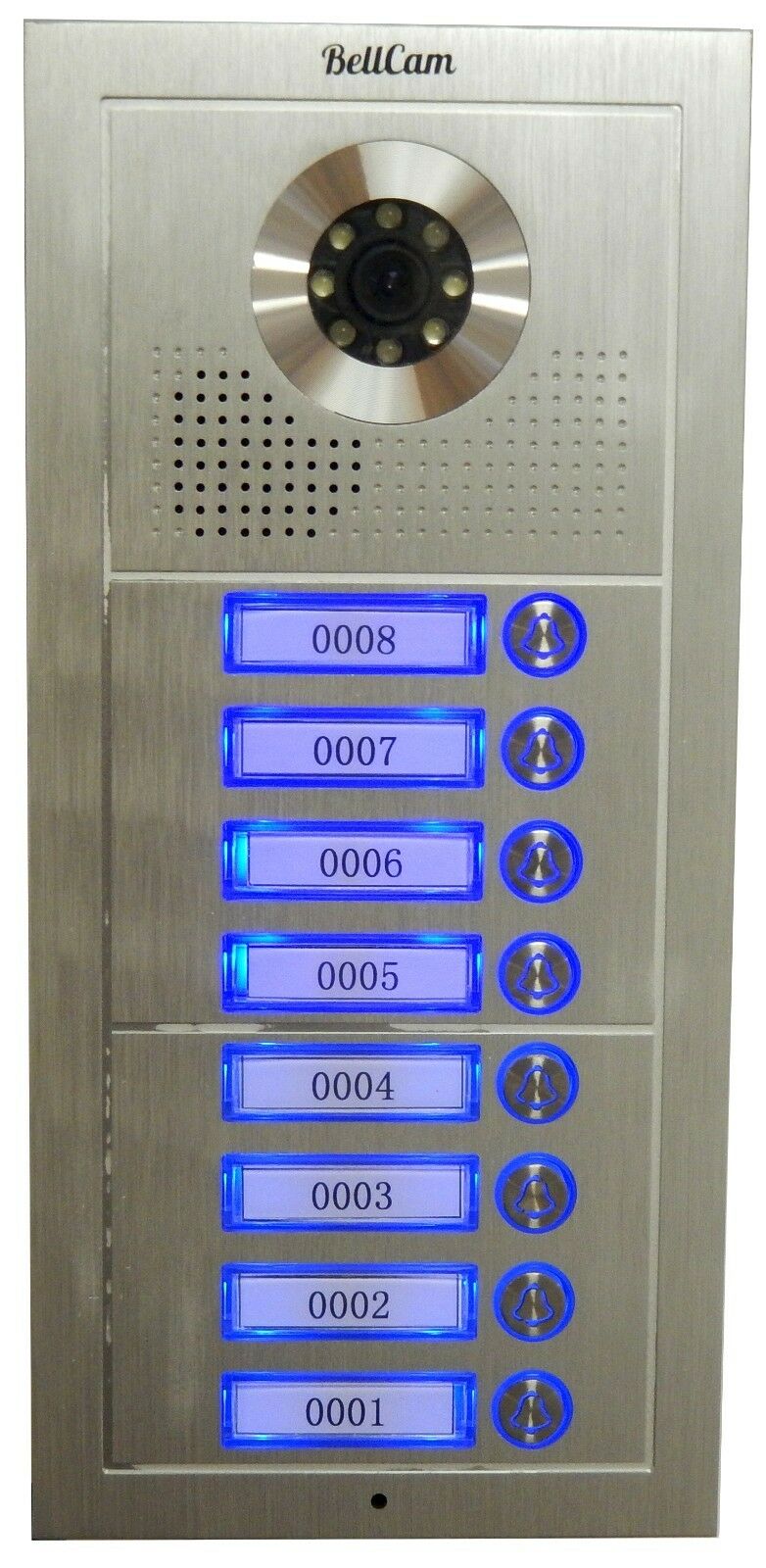 Video Intercom Lobby Unit 8-Button Door Camera for 4-wires Video Doorphones