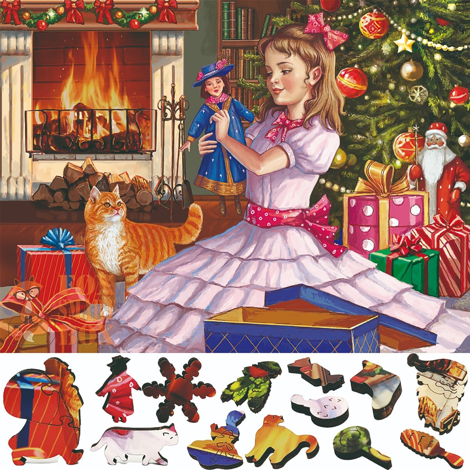 Wooden Jigsaw Puzzles for Adults by FoxSmartBox - 465 Pieces - Christmas Gift